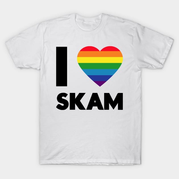 I love Skam T-Shirt by byebyesally